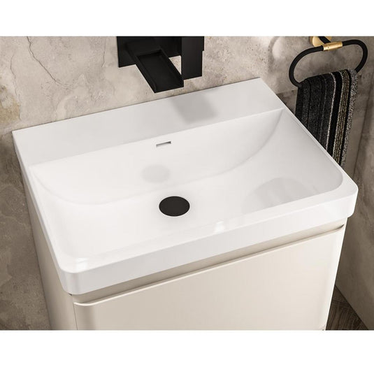 Eastbrook Cavone 60cm Ceramic Cabinet Basin 0TH White | 103.029