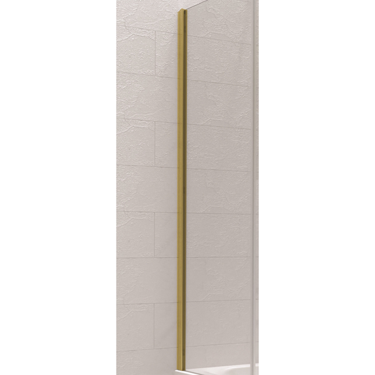 Kudos Ultimate Bathscreen Wall Post Kit - Brushed Brass - 10BSWPKBRG