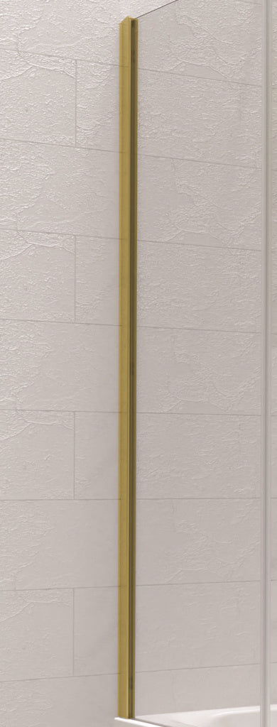 Kudos Ultimate Bathscreen Wall Post Kit - Brushed Brass - 10BSWPKBRG