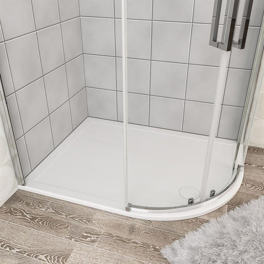 Eastbrook Corsair 1200x800mm  Offset Quadrant Shower Tray RH White | 159.1304