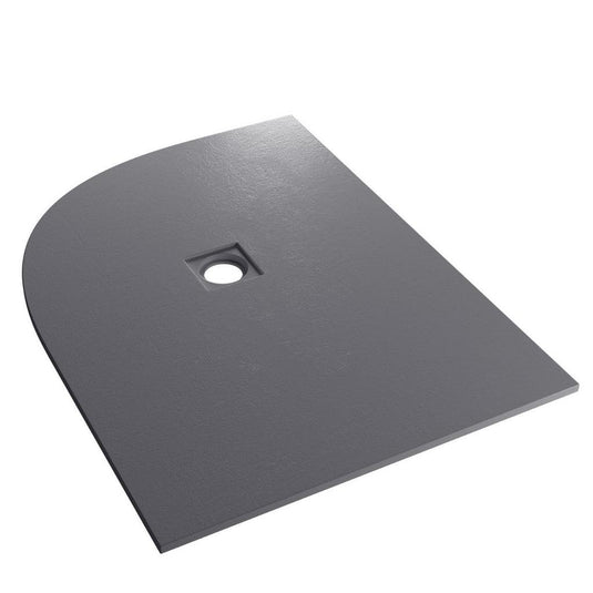 Eastbrook Crossland 1200x900mm Offset Quadrant Slate Shower Tray LH Grey | 159.3065
