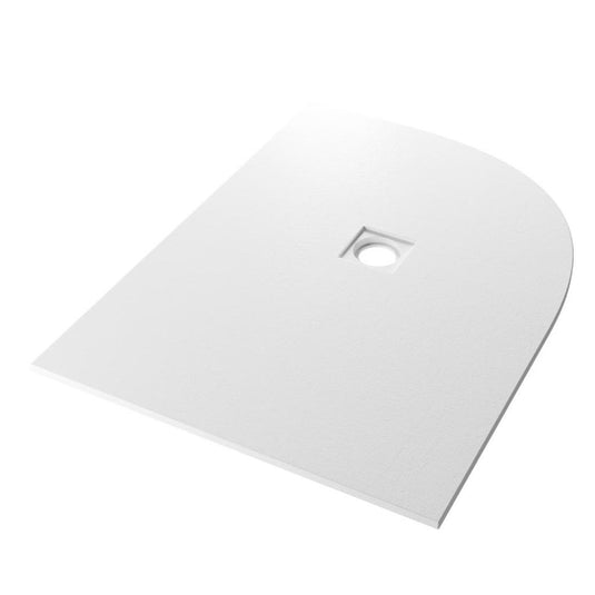 Eastbrook Crossland 1200x900mm Offset Quadrant Slate Shower Tray RH White | 159.3069