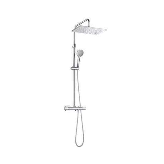 RAK Ceramics Square Shower Column Exposed Thermostatic Shower - Chrome - RAKSHW6006