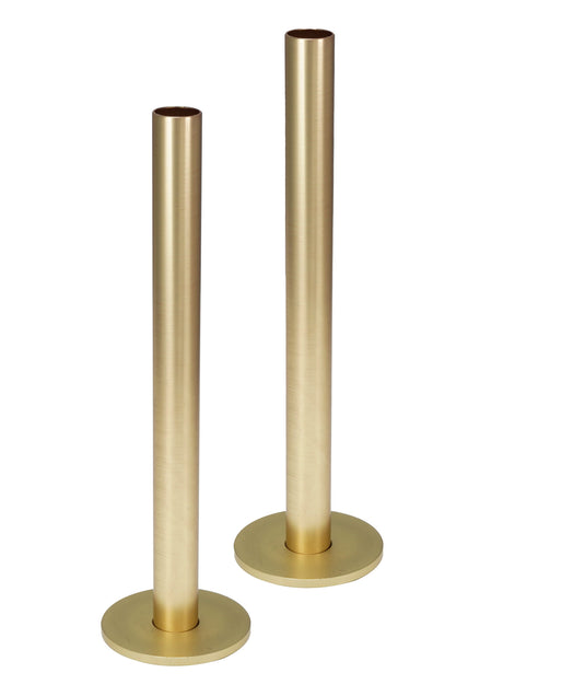 JTP Set of Pipe and Flanges for Radiators Valves - Brushed Brass - 23PFBBR