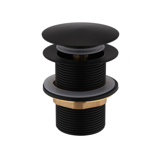 JTP Vos Click Clack Bath Waste Unslotted Suitable For Free Standing Bath Matt Black | 28609CCMB