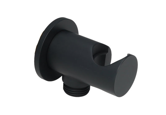 JTP Vos Round Water Outlet - Matt Black - 28ELBOW/WSMB