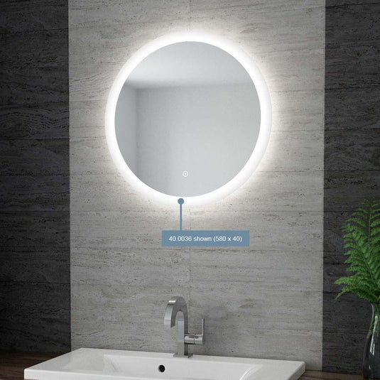 Eastbrook Ellera 620 x 40mm Circular LED Mirror White LED | 40.0037