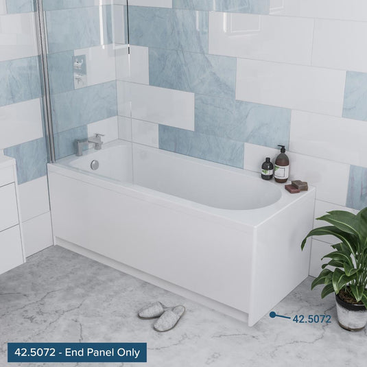 Eastbrook Henbury End Bath Panel 700mm 3mm White | 42.5072