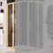 Eastbrook Volente 300mm Inline Shower Panel with Shelves Brushed Brass | 58.552