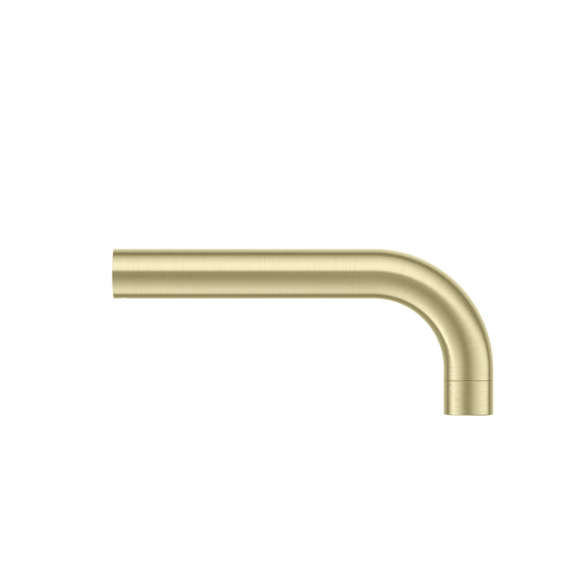 Scudo Core 200mm Cloakroom Brass Spout - Brushed Brass - NU-052