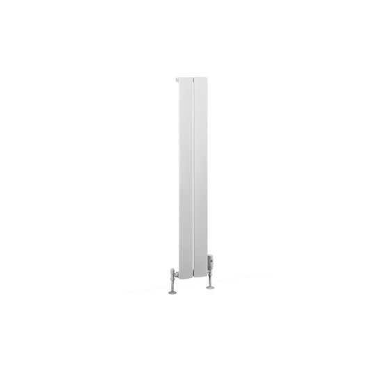 Eastbrook Malmesbury 1200 x 185mm Aluminium Radiator Matt White | 89.0935