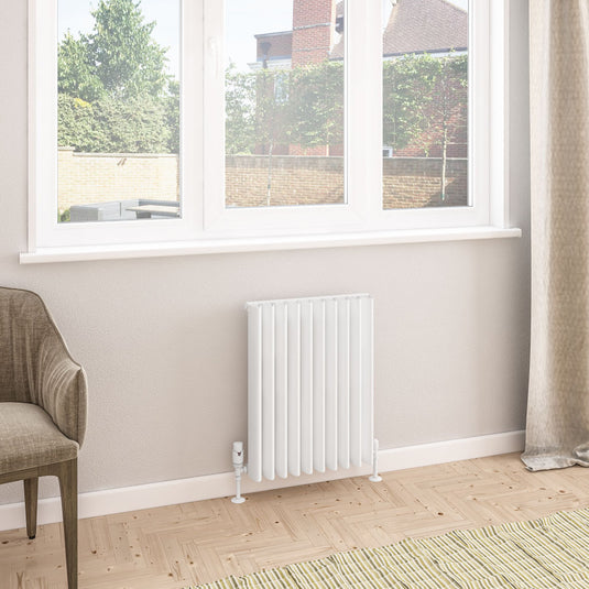 Eastbrook Witney 600 x 470mm Aluminium Radiator Matt White | 89.0941