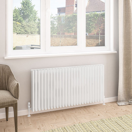 Eastbrook Witney 600 x 1230mm Aluminium Radiator Matt White | 89.0945