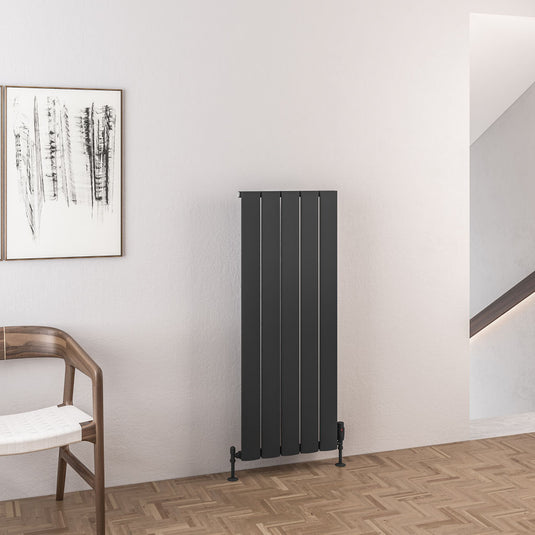 Eastbrook Malmesbury 1200 x 470mm Aluminium Radiator Matt Anthracite | 89.0971