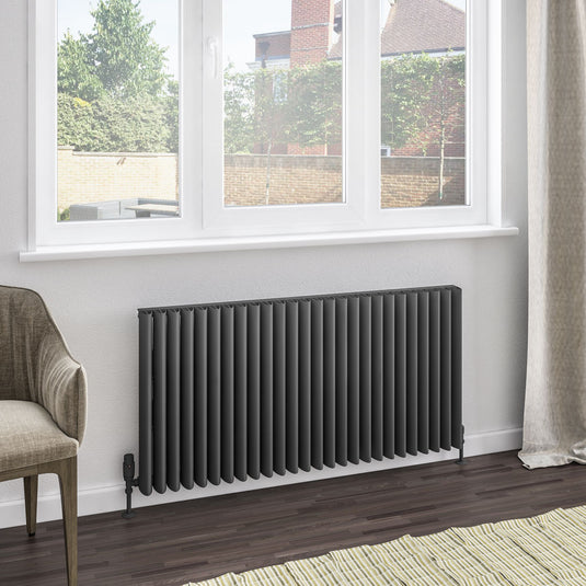 Eastbrook Witney 600 x 1230mm Aluminium Radiator Matt Anthracite | 89.0978