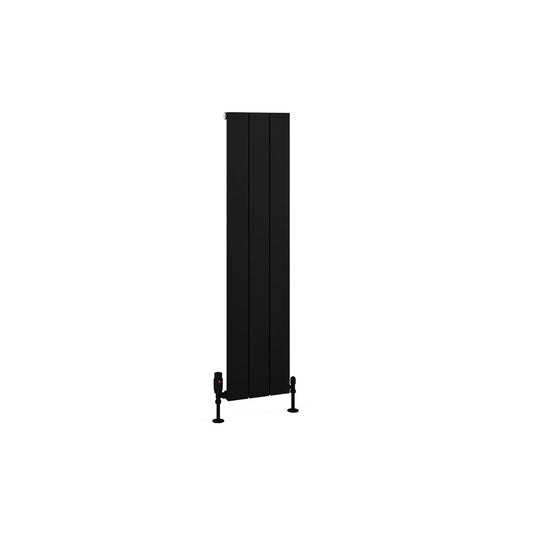 Eastbrook Charlton 1200 x 280mm Aluminium Radiator Matt Black | 89.0979