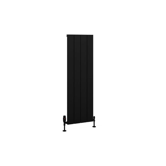 Eastbrook Charlton 1200 x 375mm Aluminium Radiator Matt Black | 89.0980