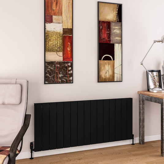 Eastbrook Charlton 600 x 1420mm Aluminium Radiator Matt Black | 89.0983