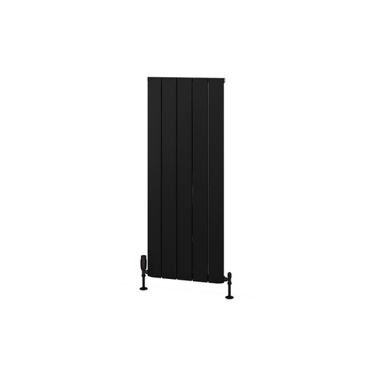Eastbrook Withington 1200 x 470mm Aluminium Radiator Matt Black | 89.0986