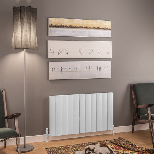 Eastbrook Tordino 600 x 1040mm Aluminium Radiator Matt White | 89.1203
