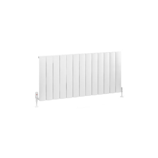 Eastbrook Tordino 600 x 1230mm Aluminium Radiator Matt White | 89.1204