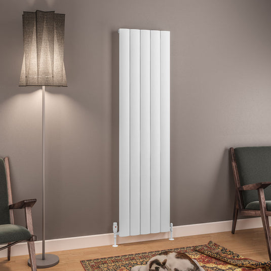 Eastbrook Tordino 1800 x 470mm Aluminium Radiator Matt White | 89.1207