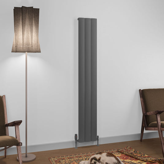 Eastbrook Tordino 1800 x 280mm Aluminium Radiator Matt Anthracite | 89.1223