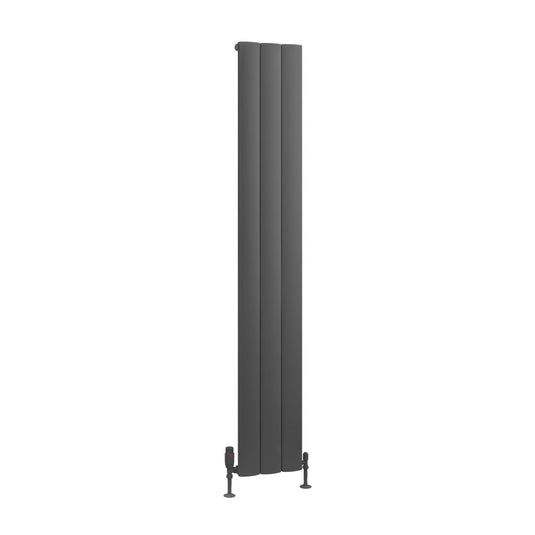 Eastbrook Tordino 1800 x 280mm Aluminium Radiator Matt Anthracite | 89.1223