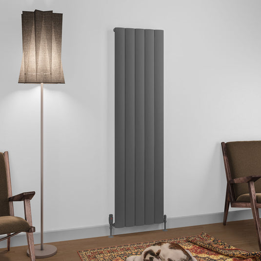 Eastbrook Tordino 1800 x 470mm Aluminium Radiator Matt Anthracite | 89.1225