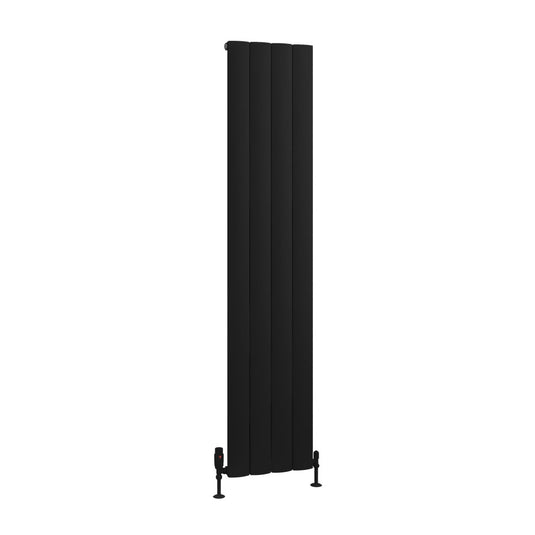 Eastbrook Tordino 1800 x 375mm Aluminium Radiator Matt Black | 89.1233