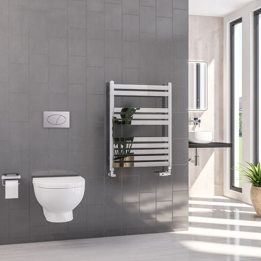 Eastbrook Defford 800 x 600mm Towel Rail Chrome | 89.1299