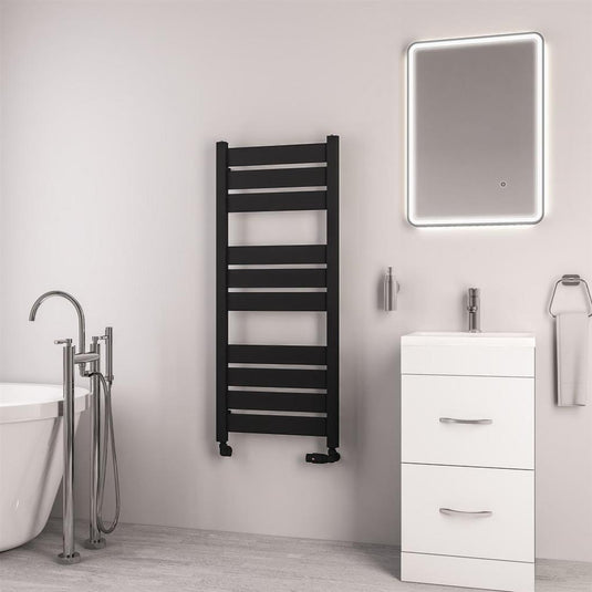 Eastbrook Santero 1200 x 500mm Towel Rail Matt Black | 89.1318
