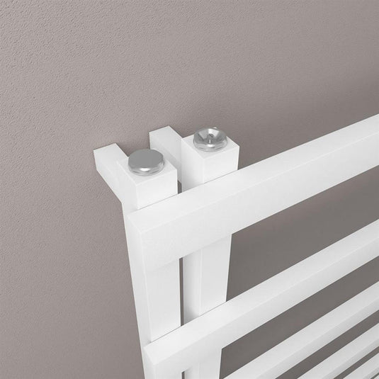 Eastbrook Platani 800 x 600mm Towel Rail Matt White | 89.1329