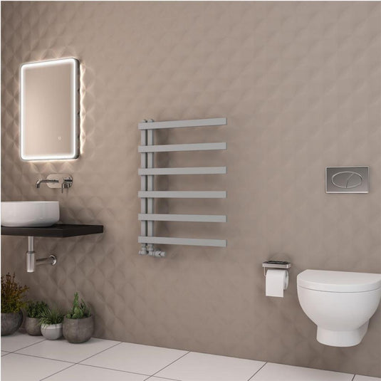 Eastbrook Platani 800 x 600mm Towel Rail Matt Grey | 89.1335