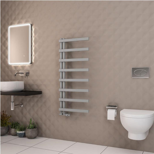 Eastbrook Platani 1150 x 500mm Towel Rail Matt Grey | 89.1336