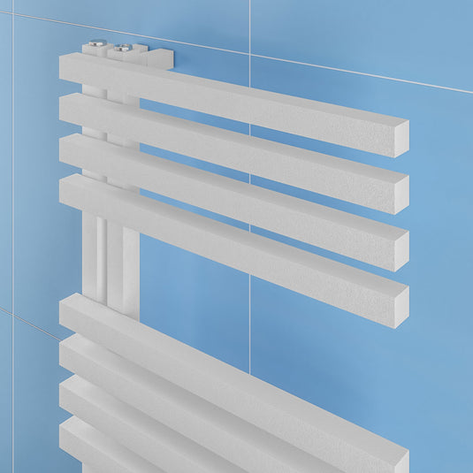 Eastbrook Reinbach 1200 x 500mm Towel Rail Matt White | 89.1360