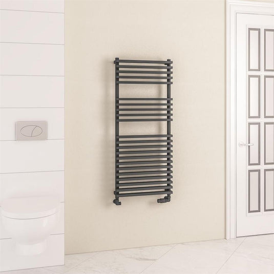 Eastbrook Rowsham 1200 x 500mm Towel Rail Matt Anthracite | 89.1396