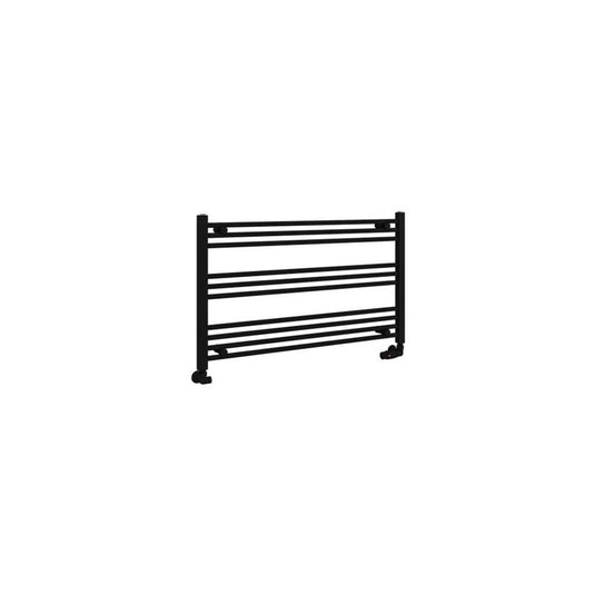 Eastbrook Wingrave 600 x 1000mm Straight Towel Multirail Matt Black | 89.1447