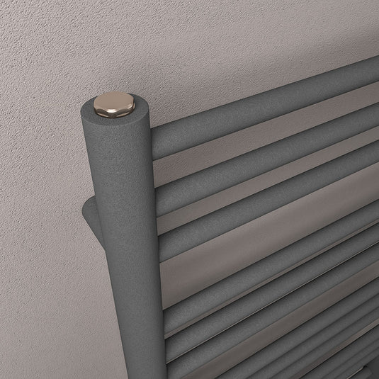 Eastbrook Corinium Round Towel Rail 800x600mm Matt Anthracite | 89.1555