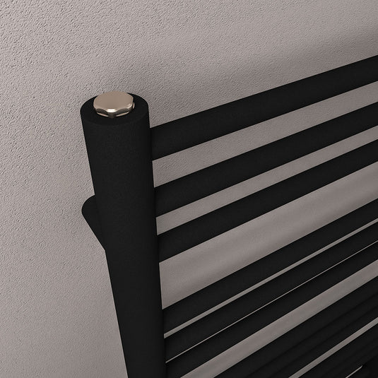 Eastbrook Corinium Round Towel Rail 800x500mm Matt Black | 89.1560