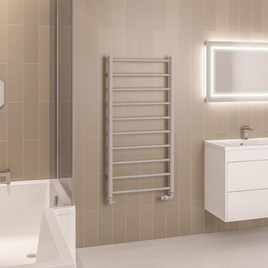 Eastbrook Tuscan Round Towel Rail 1200x600mm Matt Grey | 89.1581