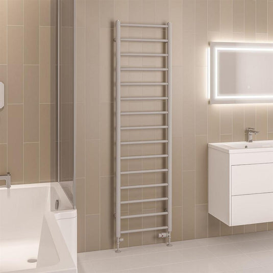 Eastbrook Tuscan Round Towel Rail 1800x500mm Matt Grey | 89.1582