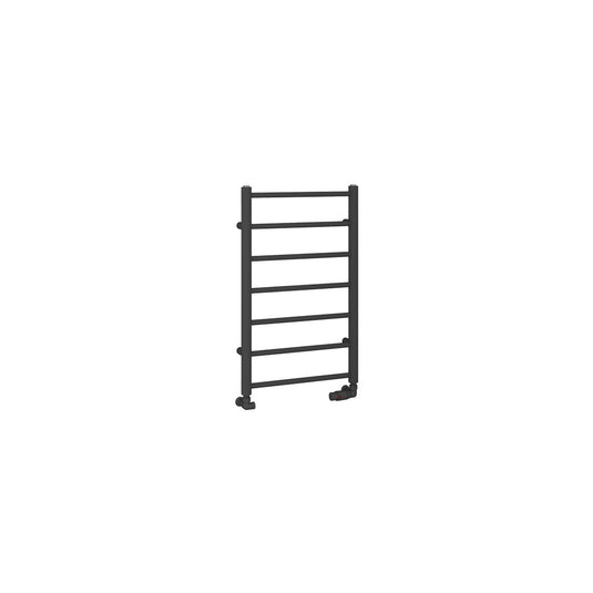 Eastbrook Tuscan Round Towel Rail 800x500mm Matt Anthracite | 89.1584