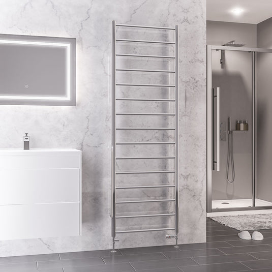 Eastbrook Tuscan Round Towel Rail 1800x600mm Chrome | 89.1601
