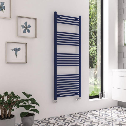 Eastbrook Wingrave Straight Towel Multirail 1600x600mm Matt Cobalt Blue | 89.1605
