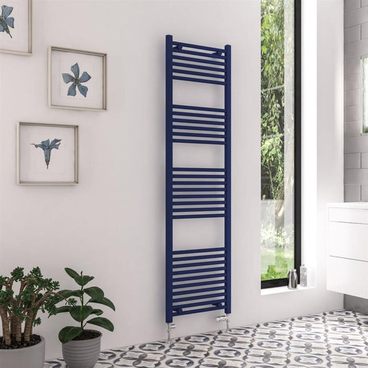 Eastbrook Wingrave Straight Towel Multirail 1800x500mm Matt Cobalt Blue | 89.1606