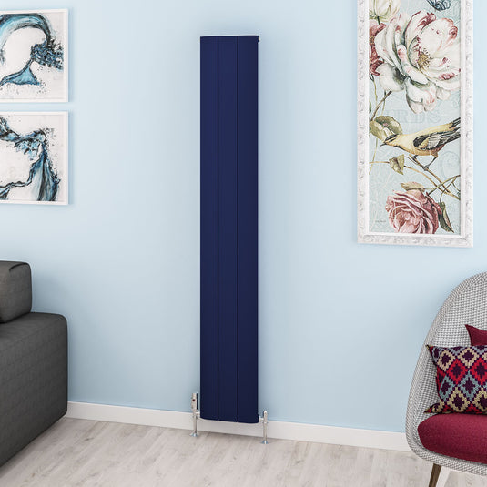 Eastbrook Withington Aluminium Radiator 1800x280mm Matt Cobalt Blue | 89.1608