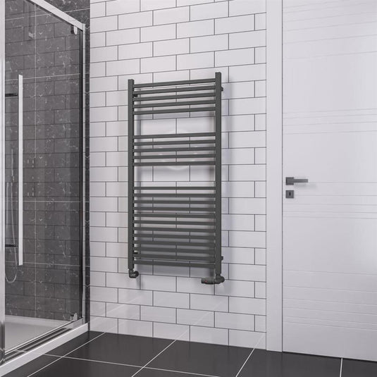Eastbrook Tuscan Square Towel Multirail 1200x600mm Matt Anthracite | 89.1656