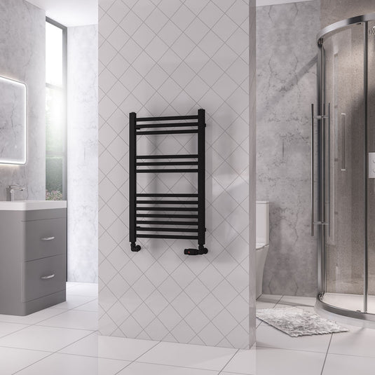 Eastbrook Rion Towel Multirail 800x500mm Matt Black | 89.1683