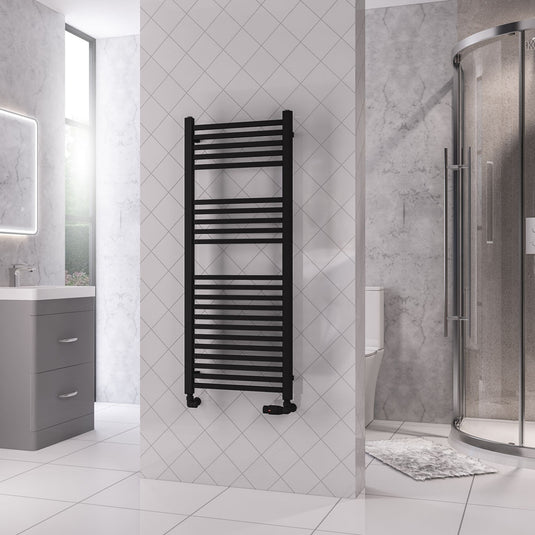 Eastbrook Rion Towel Multirail 1200x500mm Matt Black | 89.1685